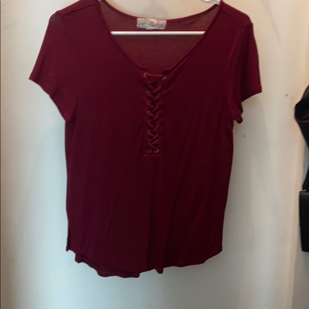 Maroon tee